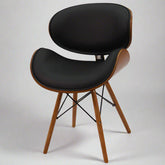 Eames Dining Chair – Faux Leather DSW Style with Eiffel Chrome Base